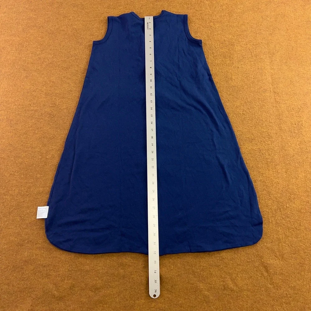 Fiemöl Baby XL 18-24 Months Navy Blue Cotton Sleeveless Zipper Sleep Sack New